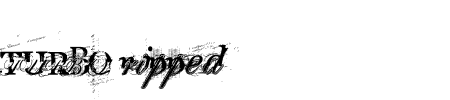 TTF: TURBO ripped Schriftart