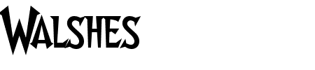 Schriftart Walshes: Mehr Infos & Vorschau Generator TTF: Walshes Schriftart