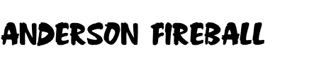 TTF: Anderson Fireball XL5 Font