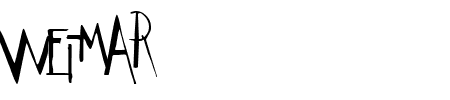 Schriftart Weimar: Mehr Infos & Vorschau Generator TTF: Weimar Schriftart