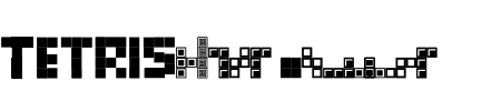 TTF: Tetris Blocks Schriftart