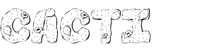 TTF: 101! Cacti Schriftart