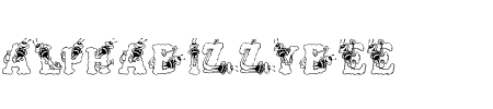 TTF: AlphaBizzyBee Font