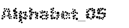 TTF: Alphabet_05 Font