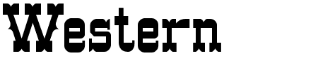 TTF: Western Schriftart