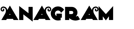 Font Anagram: Mehr Infos & Zeichen Übersicht TTF: Anagram Font