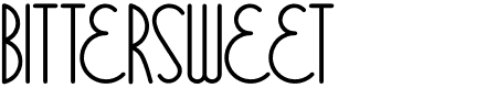 Schriftart Bittersweet: Mehr Infos & Zeichen Übersicht TTF: Bittersweet Schriftart