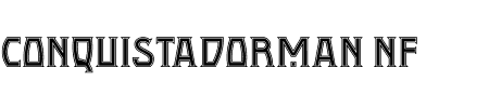Font Conquistadorman NF: Mehr Infos & Zeichen Übersicht TTF: Conquistadorman NF Font