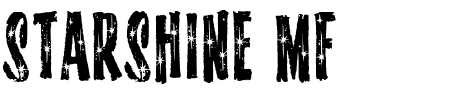 TTF: Starshine MF Schriftart