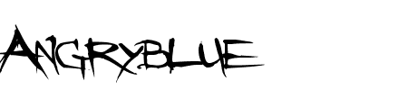 TTF: Angryblue Schriftart