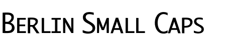 TTF: Berlin Small Caps Font