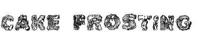TTF: Cake Frosting Schriftart