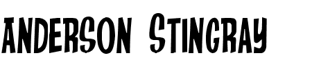 TTF: Anderson Stingray Font