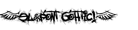Schriftart el&& Font Gothic!: Mehr Infos & Vorschau Generator TTF: el&& Font Gothic! Schriftart