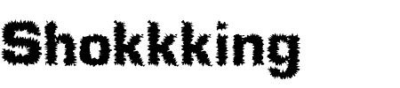 TTF: Shokkking Schrift