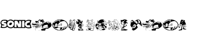 TTF: Sonic Mega Font Schriftart