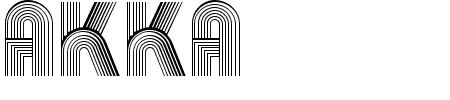 Schriftart Akka: Mehr Infos & Zeichen Übersicht TTF: Akka Schriftart