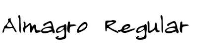 TTF: Almagro Regular Schriftart