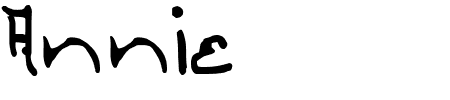 TTF: Annie Schriftart
