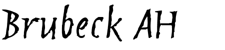 TTF: Brubeck AH Schriftart