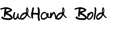Schriftart BudHand Bold: Mehr Infos & Vorschau Generator TTF: BudHand Bold Schriftart