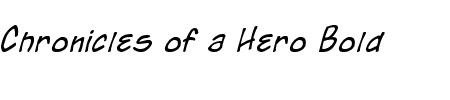 Chronicles of a Hero Schriftart