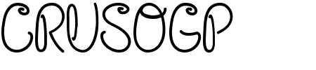 TTF: CRUSOGP Schriftart