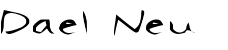 Schriftart Dael Neu: Mehr Infos & Vorschau Generator TTF: Dael Neu Schriftart