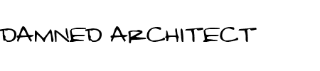 Schriftart Damned Architect: Mehr Infos & Vorschau Generator TTF: Damned Architect Schriftart