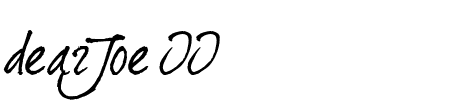 TTF: dearJoe II Schriftart