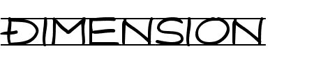Schriftart Dimension: Mehr Infos & Vorschau Generator TTF: Dimension Schriftart