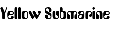 TTF: Yellow Submarine Schriftart