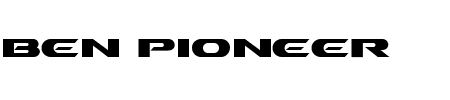 Schriftart Ben Pioneer: Mehr Infos & Vorschau Generator TTF: Ben Pioneer Schriftart