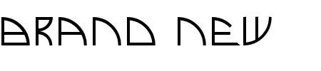 TTF: Brand New Schriftart
