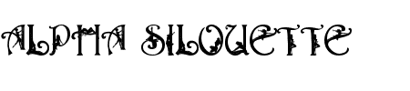 TTF: Alpha Silouettes 3 Schriftart