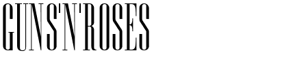 TTF: Guns'n'Roses Schriftart