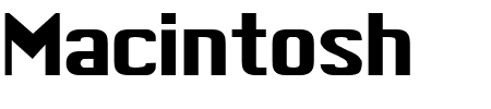 TTF: Macintosh Schriftart