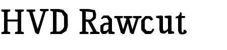 TTF: HVD Rawcut Font