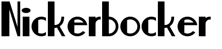 Schrift Nickerbocker: Mehr Infos & Zeichen Übersicht TTF: Nickerbocker Schrift