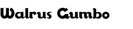 TTF: Walrus Gumbo Font