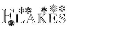 TTF: Flakes Schriftart