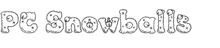 TTF: PC Snowballs Schriftart