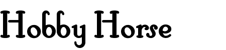 TTF: Hobby Horse Font