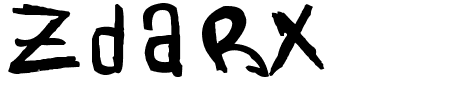 TTF: zdarx Schriftart
