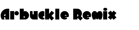 Schrift Arbuckle Remix: Mehr Infos & Zeichen Übersicht TTF: Arbuckle Remix Schrift