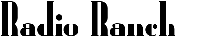 TTF: Radio Ranch Font