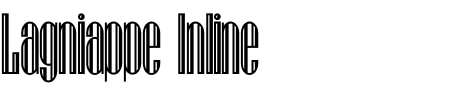 Schrift Lagniappe Inline: Mehr Infos & Zeichen Übersicht TTF: Lagniappe Inline Schrift