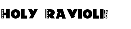 TTF: Holy Ravioli! Schriftart