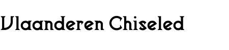 TTF: Vlaanderen Chiseled Schriftart