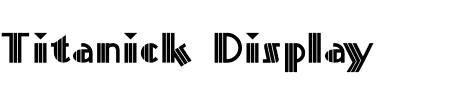 Schriftart Titanick Display: Mehr Infos & Vorschau Generator TTF: Titanick Display Schriftart